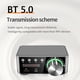 thumbnail image 5 of Amplificador 50Wx2 Potencia Audio Digital Clase D CS8673E Con Pantalla Compatible Dientes 5.0 Plug And Play AUX TF Cine en Casa Azul, 5 of 8
