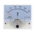thumbnail image 2 of koolsoo 85C1 DC Rectangle Ammeter Amp Current Tester Analog Panel Voltmeter 0-500 V 0-500 V, 2 of 6