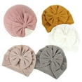 thumbnail image 6 of Baby SweetieCute Turban Hat Cap Beanie Bonnet with Big Bowknot Hospital Hats Knot Headwraps Turbans for Newborn Baby Toddlers Infants, 6 of 7