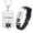 Silver, variant on ICD Implant Bracelet & Necklace Set for Men Women,Adjust Silicone Engraved Medical ID Pendant Wristband Medic Alert Set Medical Identification Alert Jewelry with Medic Wallet Card