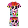 thumbnail image 5 of The Powerpuff Girls Boys 2-Piece Swimsuit Set Bathing Suit Short Sleeve Swimwear Sets with Swim Trunk 6-7Y(110cm), 5 of 7