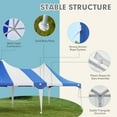 thumbnail image 6 of Erommy 13x26ft Wedding Tent, Heavy Duty Double Peaked Party Tent , 60 Person Capacity Outdoor Gazebo Pavilion Shelter for Party, White, 6 of 8