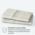 thumbnail image 4 of Bare Home  Double Brushed Pillowcase Set (Set of 2) Modern Plaid - Stone/White Standard, 4 of 7