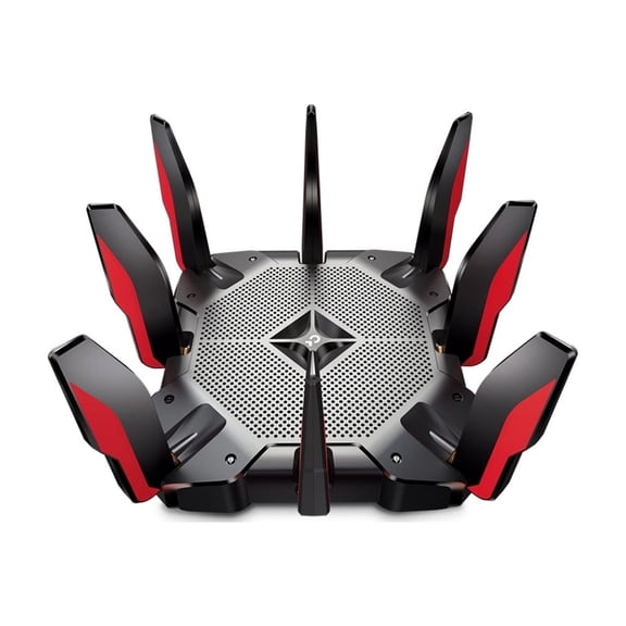 Restored TP-Link Archer AX11000 Tri-Band Wi-Fi 6 Gaming Router with 10,756 Mbps Ultra-Fast Speed and 1.8 GHz Quad-Core CPU (Black/Red) (Refurbished)