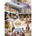 thumbnail image 5 of Purple Gray Table Cloth, Vintage Rustic Abstract Striped Wooden Grain Waterproof Tablecloth for Rectangle Tables, Reusable Washable Fabric Table Cover for Restaurant Kitchen Dining Tables 60"x120", 5 of 6