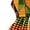 EliteGoogv#Orange, variant on EliteGoogv Girls African Print Halter Maxi Dress With Headband Sleeveless Elastic Waist Backless Casual Outfit For Kids Party Daily Wear,Orange,120