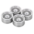 thumbnail image 4 of 4 llantas de aleación de aluminio para coche teledirigido Axial SCX24 1/24, diámetro de 26,5 mm/1,0 pulgadas, hexágono interior de 7 mm/0,28 pulgadas, color plateado., 4 of 14
