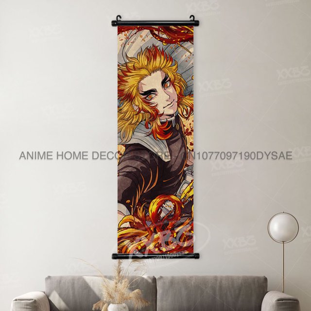Demon Slayer Anime Canvas and PVC Wall Art Scrolls for Home Decor Various Sizes