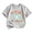 AB251 Light Gray, variant on Bainana Short Sleeve T Shirts For Boys Number Two Print Loose Tops Big Kids Summer Tees