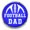 Blue, variant on Choose Color | Football Dad Snap Jewelry Ginger Charm Button, For Interchangeable DIY Customizable Accessories