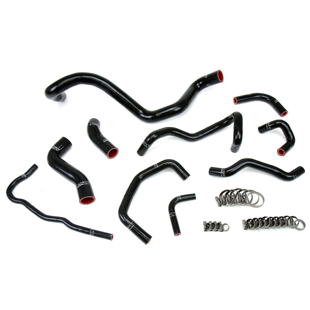 HPS Black Reinforced Silicone Radiator Hose Kit Coolant for Volkswagen