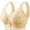 Beige, variant on Daisy Bras for Older Women Floral Plus Size Bra Wireless Front Closure Bras for Senior Daisy Comfort Tshirt Bra