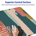 thumbnail image 3 of Qinduosi Mouse Pad, Modern Abstract Artistic Mouse Pad, Boho Mouse Mat, Square Waterproof Computer Mousepad Non-Slip Rubber Base Mouse Pads for Office Laptop 31.5x11.8 in, 3 of 6