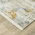 thumbnail image 2 of Oriental Weavers Bauer Area Rug - 005E2 - 2'3" x 7'6" - in Beige/ Multi - Modern Style, Recycled PET Fibers, Stain Resistant, Entryway, Hallway Runner Rug, 2 of 5