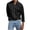 Black, variant on Men's Long Sleeve Button Down Shirt Casual Untucked Shirts Summer Beach Tops in Regular Fit Black L