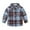 Bluish Grey, variant on WOLLED Kids Baby Boys Girls Button down Shirt Tops Toddler Buffalo Plaid T-Shirt 1-6Y Boys Girls Western Shirts Long Sleeve Tees