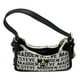 thumbnail image 2 of Bolsa Shoulder Steve Madden Jacquard color gris con letras negras, herrajes en color dorado con logo en placa y candado decorativo centado, mide 30 cm de ancho por 26 cm de alto., 2 of 6