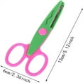 thumbnail image 2 of HLONK Set of 6 Safe Pinking Shears Colorful Decorative Paper Lace Edge Scissor Set for Teachers Crafts Scrapbooking (Random Style), 2 of 7