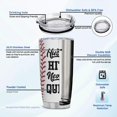 thumbnail image 2 of Baseball Tumbler 20oz Stainless Steel Insulated With Lid Baseball Gifts for Men Women Baseball Baseball America Flag Coffee Travel Mug Cup Gifts for Baseball Players Fan Coach, 2 of 7
