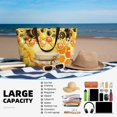 thumbnail image 5 of Pofeuu Honey Bee Print Beach Bag,Waterproof Sandproof Beach Tote Bag, Large Capacity Foldable Beach Bags for Women, 5 of 7