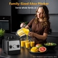 thumbnail image 6 of HAOYUNDUO Smoothie Blender, 1400W High-Speed Countertop Blender, 60 Oz BPA-Free Jar for Shakes, Smoothies, Frozen Drinks & Ice Crushing, 6 of 7