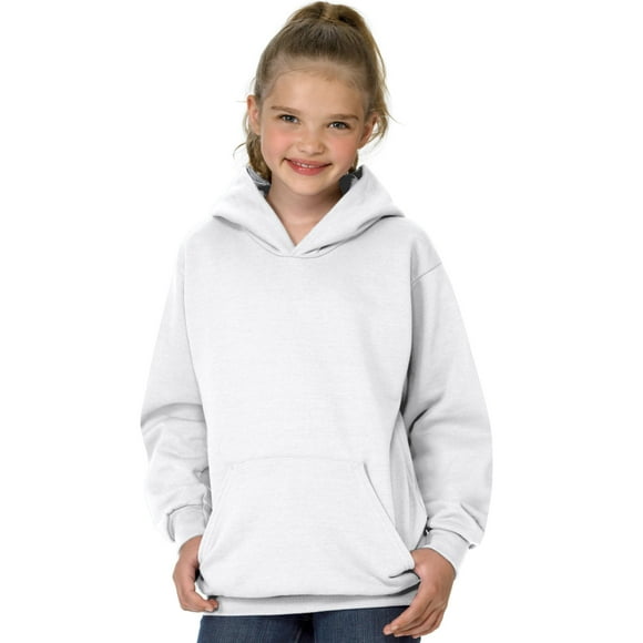 Hanes Youth ComfortBlend EcoSmart Pullover Hoodie, XL, White