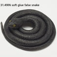 thumbnail image 4 of Waterproof Rubber Snake Realistic Soft Shocking Scary Fake Snakes Wear-resistant Tricky Prank Prop for Garden Decorations, 4 of 7