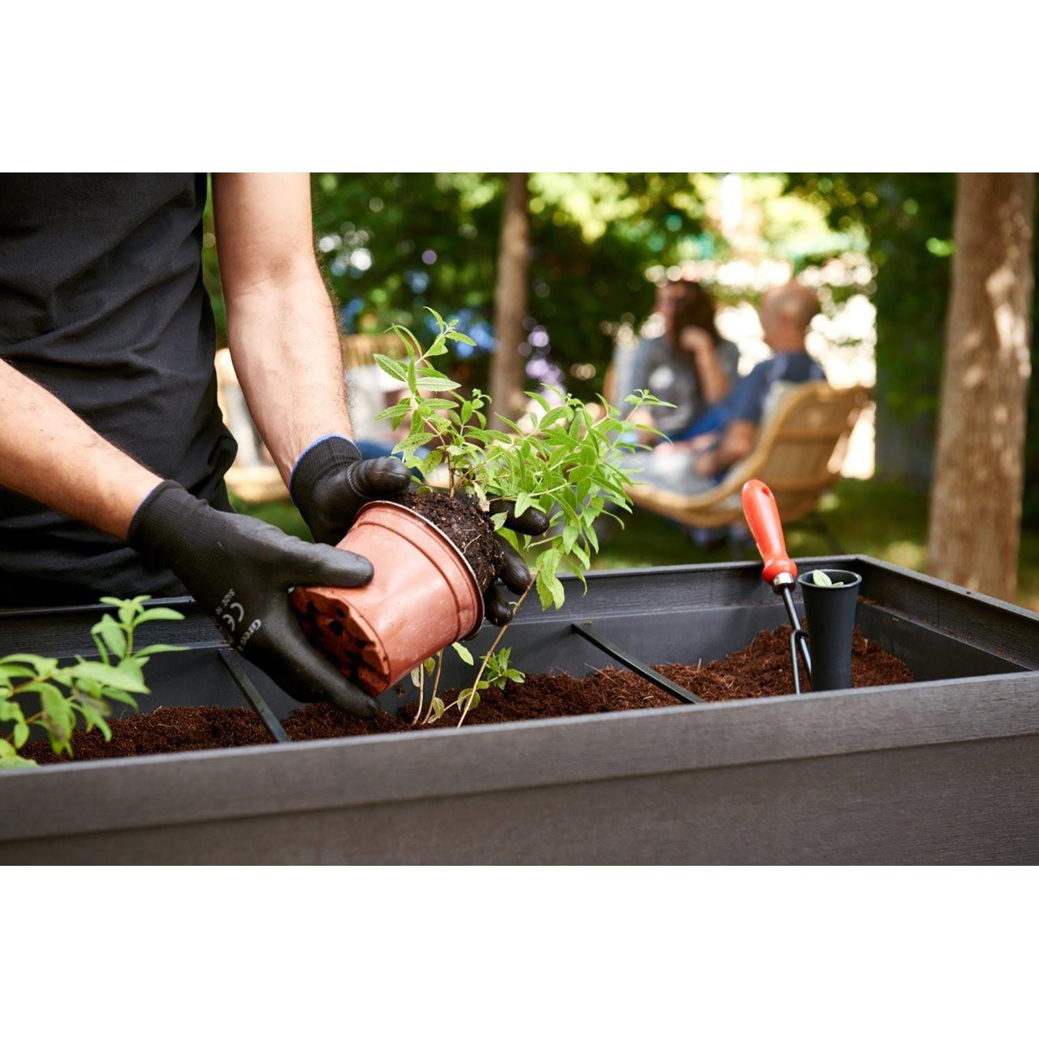 Keter 236157 Urban Bloomer Resin Elevated Planter Raised Garden Bed Walmart Com Walmart Com