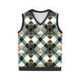 thumbnail image 3 of Mens Vintage Vest V-Neck Sleeveless Knitted Pullover Top Casual Sports Casual Business Vests, 3 of 5