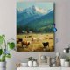 thumbnail image 4 of Qisvanset 12x16 Inch African Elephant Herd Running Canvas Print Wall Art, 4 of 5