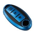 thumbnail image 3 of BUYISI Protective Leather Key Fob Case Cover For Nissan For Qashqai For Trail For Versa Accurate Button Position Multiple Colors Style 4 Blue, 3 of 5