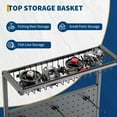thumbnail image 3 of Mescukay 12 Rods Fishing Rod Holders for Garage, Fishing Rod Rack Storage, Heavy Duty Metal Fish Pole Holder Organizer with Pegboard and Wheels for Fish Gear and Equipment Accessories, 3 of 7