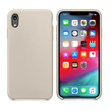 Ultra-Thin Silicone Leather Soft Case Cover For iPhone XR (Best White Pc Case)