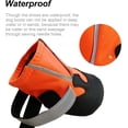 thumbnail image 4 of Botas para perros, botas protectoras para perros, 4 piezas, zapatos transpirables para perros, zapatillas antideslizantes (M, naranja), 4 of 5
