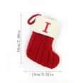 thumbnail image 3 of Lilixerw Christmas Stockings with Initials,Small Embroidered Letter Knit Christmas Stocking,for Family Holiday Decorations and Xmas Gift(I),2024 New Christmas Decoration, 3 of 3