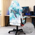 thumbnail image 4 of Uorisanigo Sea Turtle Gaming Chair Cover with Armrest Covers Easy to Install Computer Chair Seat Cover with Elastic Edge Breathable Rotating Chair Cover for Office Gift for Friends, 4 of 8