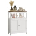 thumbnail image 2 of Noble House Modern Storage Cabinet with Double Doors, Multi-Purpose Kitchen or Bathroom Organizer, White, 2 of 11