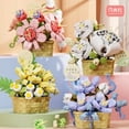 thumbnail image 2 of Mini cesta de flores, adornos, plantas en macetas, ramo eterno, bloques de construcción, decoración de bonsái DIY, modelo de juguete, regalos para niños y adultos, 2 of 4