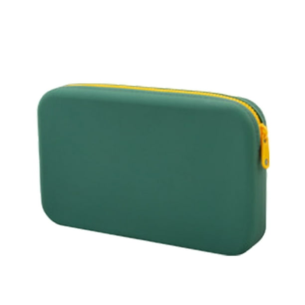 Neceser de silicona grande para maquillaje Neceser de viaje para mujer Organizador de maquillaje grande Neceser cosmético portátil Bolsa con cremallera Monedero Bolsa para guardar maquillaje