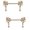 Goldtone, variant on Body Accentz 14g butterfly dangle Nipple Ring Nipple Bar 1.6mm Nipple Piercing Barbell (Goldtone)