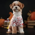 thumbnail image 5 of Bloody Pet Costume Halloween Costumes Cosplay Clothes, Scary Dog Cat Party Costume Jumpsuit for Small Medium Large Dogs Cats Outfit Apparel, S, 5 of 5