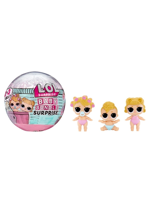 LOL Surprise Baby Bundle Surprise with Collectible Dolls, Baby Theme, Twins, Triplets, Pets, Water Reveal, 2 or 3 Dolls Included, Girls Gift Ages 3+