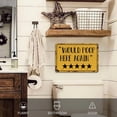 thumbnail image 4 of 5 Stars Would Poop Here Again Bathroom Sign - Tin Signs Vintage, Funny Metal Signs for Bathroom, Toilet and Farm Restroom Wall Decor Art Accessories, Cool Stuff, 8 x 12 inch, 4 of 14