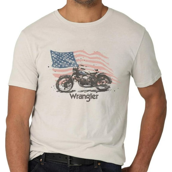 112325720 Wrangler Moto American Flag Graphic T-Shirt