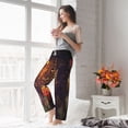 thumbnail image 4 of Uemuo Butterfly Sitting on a Flower Pattern Women's Wide Leg Palazzo Lounge Pants with Pockets Light Weight Loose Comfy Casual Pajama Pants-Medium, 4 of 9