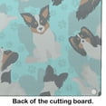 thumbnail image 5 of Carolines Treasures MLM1082LCB 15 x 12 in. Blue, Tricolor Papillon Glass Cutting Board - Large, 5 of 5