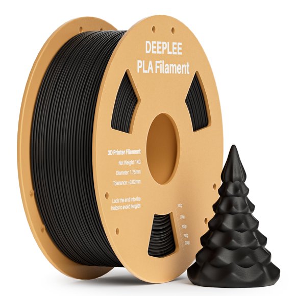 Filamento para impresora 3D Deeplee PLA 1.75 mm 1 kg negro