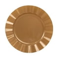 thumbnail image 6 of Efavormart 10 Pack | Gold 11" Round Plastic Dinner Plates, Disposable Tableware with Gold Wavy Rim for Wedding, Outdoor Receptions, Banquets, Holiday Dining, 6 of 10