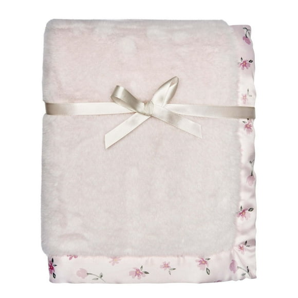 Modern Moments by Gerber Baby 1 Pack Plush Blanket with Satin Trim