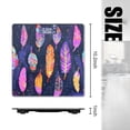 thumbnail image 2 of High Precision Body Weight Scale Smart Bathroom Scales with Large LCD Display(400lbs),Decorative for Bedroom-Pattern Of Colorful Feathers With Boho Patterns, 2 of 4